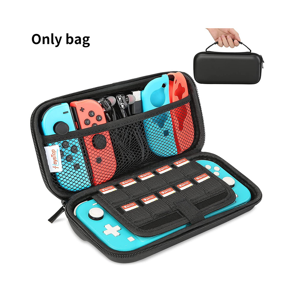 (Black) Carrying Case Compatible with Nintendo Switch Lite, Portable Nintendo Switch Lite Bag for Switch Lite with Storage-image-OPC-PG8NPGG-NEW