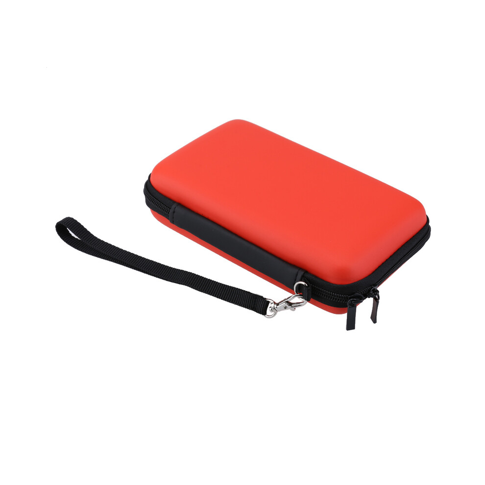 Maxpower (Red) Eva Skin Carry Hard Case Bag Pouch For Nintendo 3Ds Xl Ll/Switch/2Ds With Strap Features Durable All Around Zippe Compatible Red