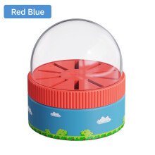 (Blue Red) Hagibis Switch Rotating Game Card Case with 10 Game Card Slots Creative NS Card Storage Box Holder for Nintendo Switch/Lite/OLED