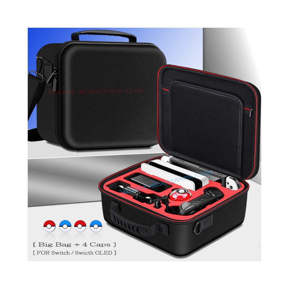 Photos - Console Accessory MAXPOWER  Nintend SwitchOLED Deluxe Game Pattern Carrying Case Hard Cover Shell Storage Shoulder Bag for Nintendo Switch O (Big Bag 7)