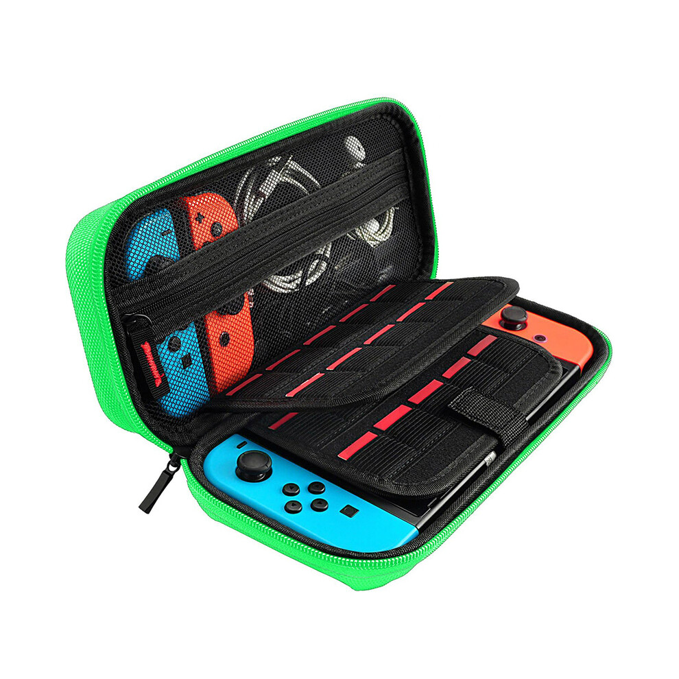 Maxpower (Green) Handheld Carrying Case Travel Handbag For Nintendo Switch/Switch Oled Waterproof Scratch Resistant Portable Travel Carry Green
