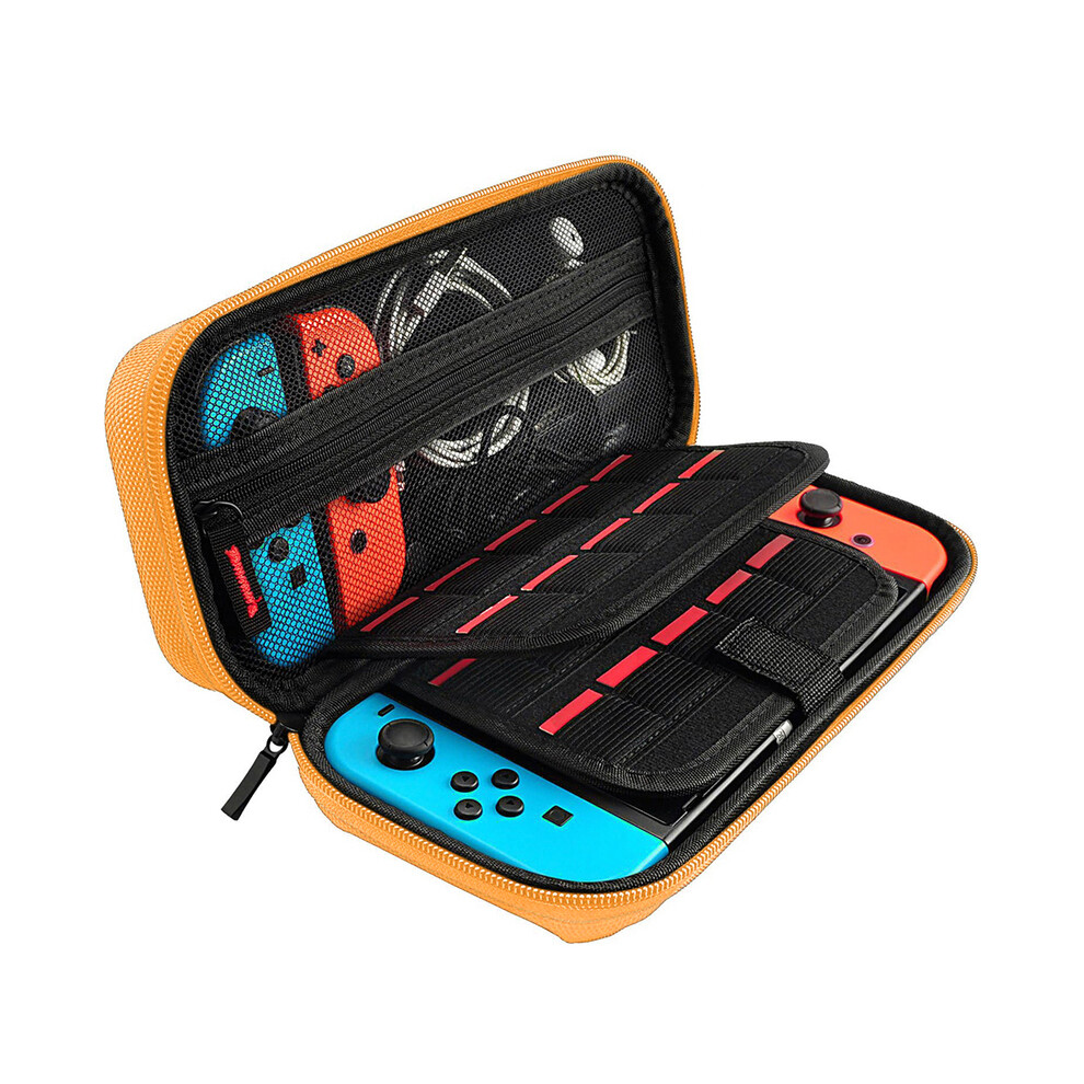 Maxpower (Orange) Handheld Carrying Case Travel Handbag For Nintendo Switch/Switch Oled Waterproof Scratch Resistant Portable Travel Carry Orange
