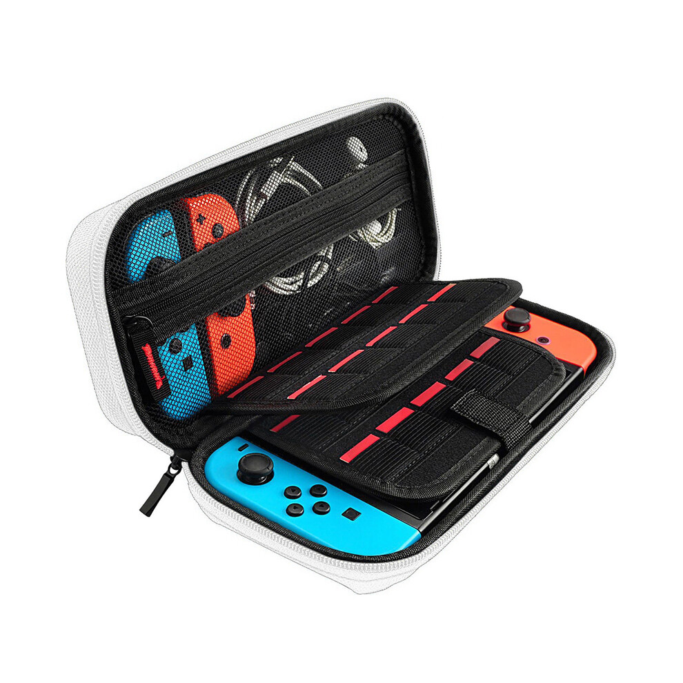 Maxpower (White) Handheld Carrying Case Travel Handbag For Nintendo Switch/Switch Oled Waterproof Scratch Resistant Portable Travel Carry White