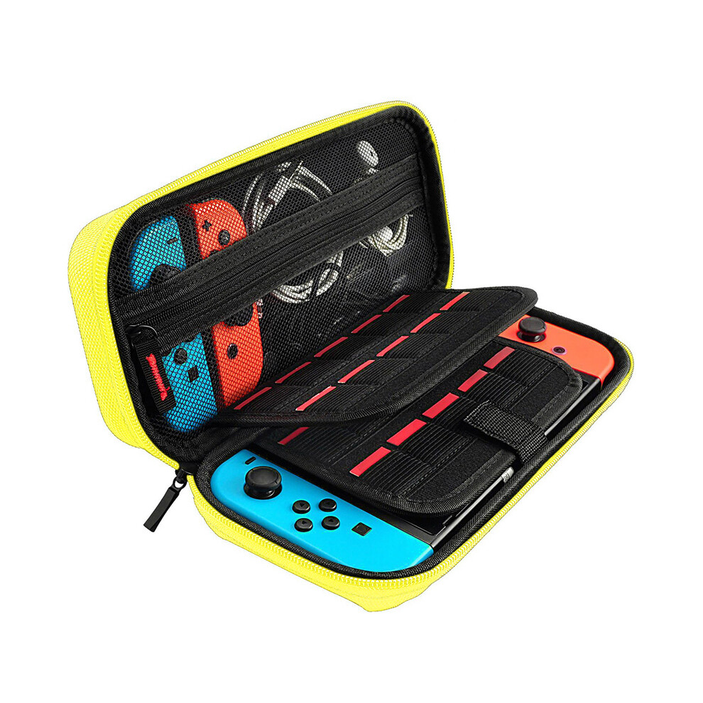 Maxpower (Yellow) Handheld Carrying Case Travel Handbag For Nintendo Switch/Switch Oled Waterproof Scratch Resistant Portable Travel Carry Yellow
