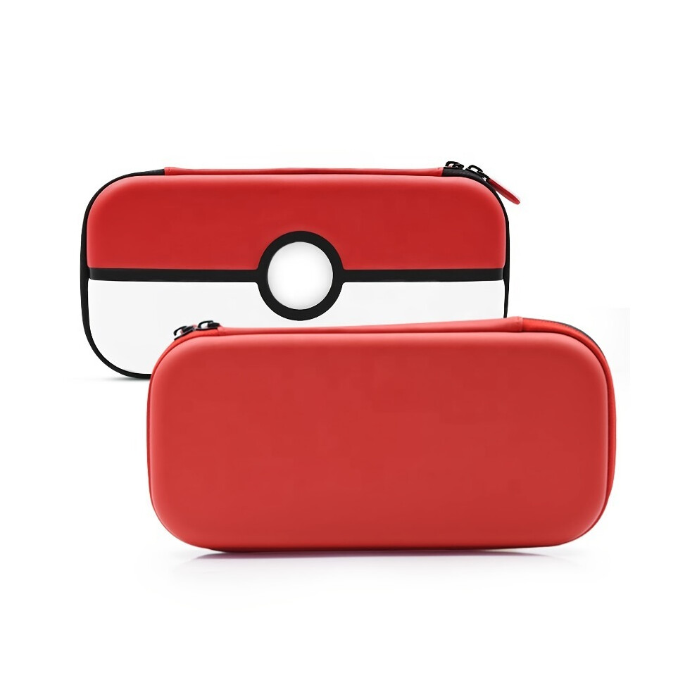 (Red and White) 1pc Nintendo Switch OLED Hard Case Storage Bag Portable Travel Handbag Nintendo Switch Game Console Protective Case