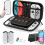 (White) For Switch OLED Model Carrying Case 9 in 1 Accessories Kit for 2022 Nintendo Switch OLED Model  with Protective Case 1