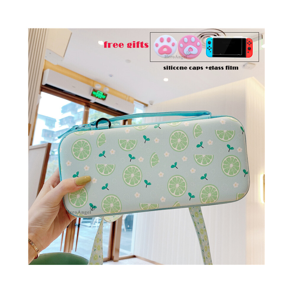 Maxpower (Switch Lemon Bag) For Nintendo Switch/Lite Console Storage Bag Protective Shell Hard Case Cover For Nintendo Switch Carrying Bag Game Accessory