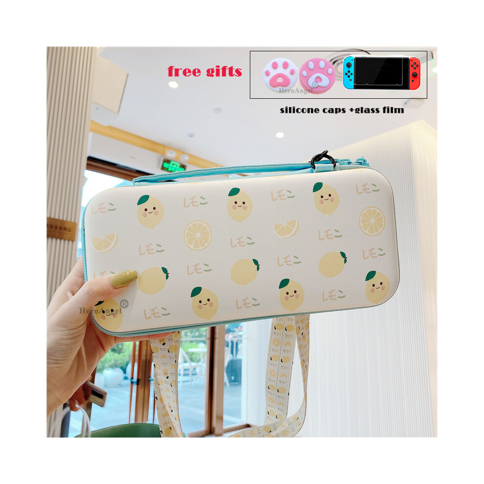 Maxpower (Yellow Lemon Bag) For Nintendo Switch/Lite Console Storage Bag Protective Shell Hard Case Cover For Nintendo Switch Carrying Bag Game Accessory