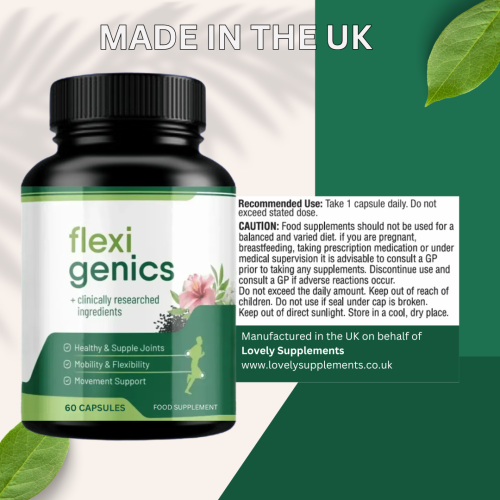 Flexigenics Capsules Natural Joint Support 1 Month Supply 2