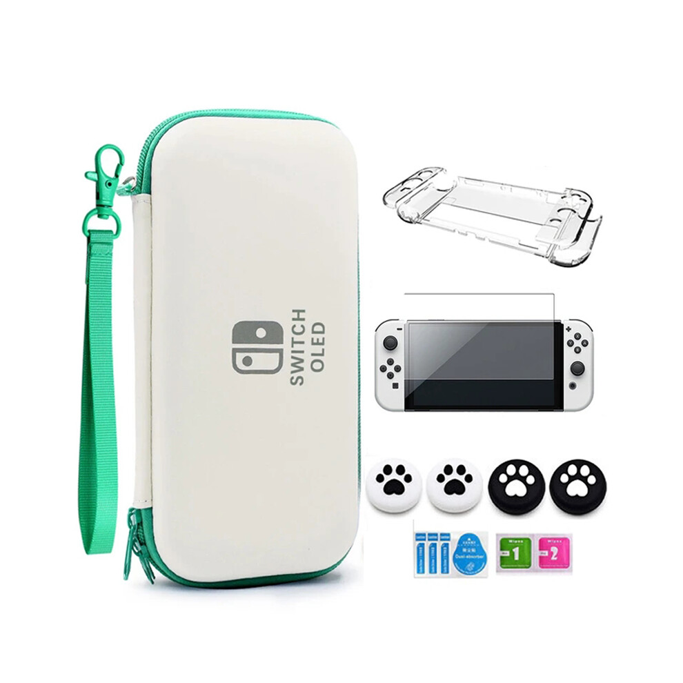(OLED Kit 2) New Switch OLED Storage Carrying Case  7 in 1 Kit for Nintendo Switch OLED Crystal Shell For Switch Oled Accessories-image-OPC-PG8NQQ9-NEW
