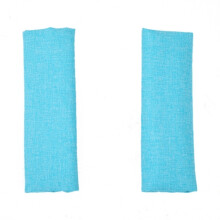 (Blue Strap) 77HD Baby Stroller Grip Bar Sleeve Cotton Handlebar Cover for Armrest Shoulder Belt
