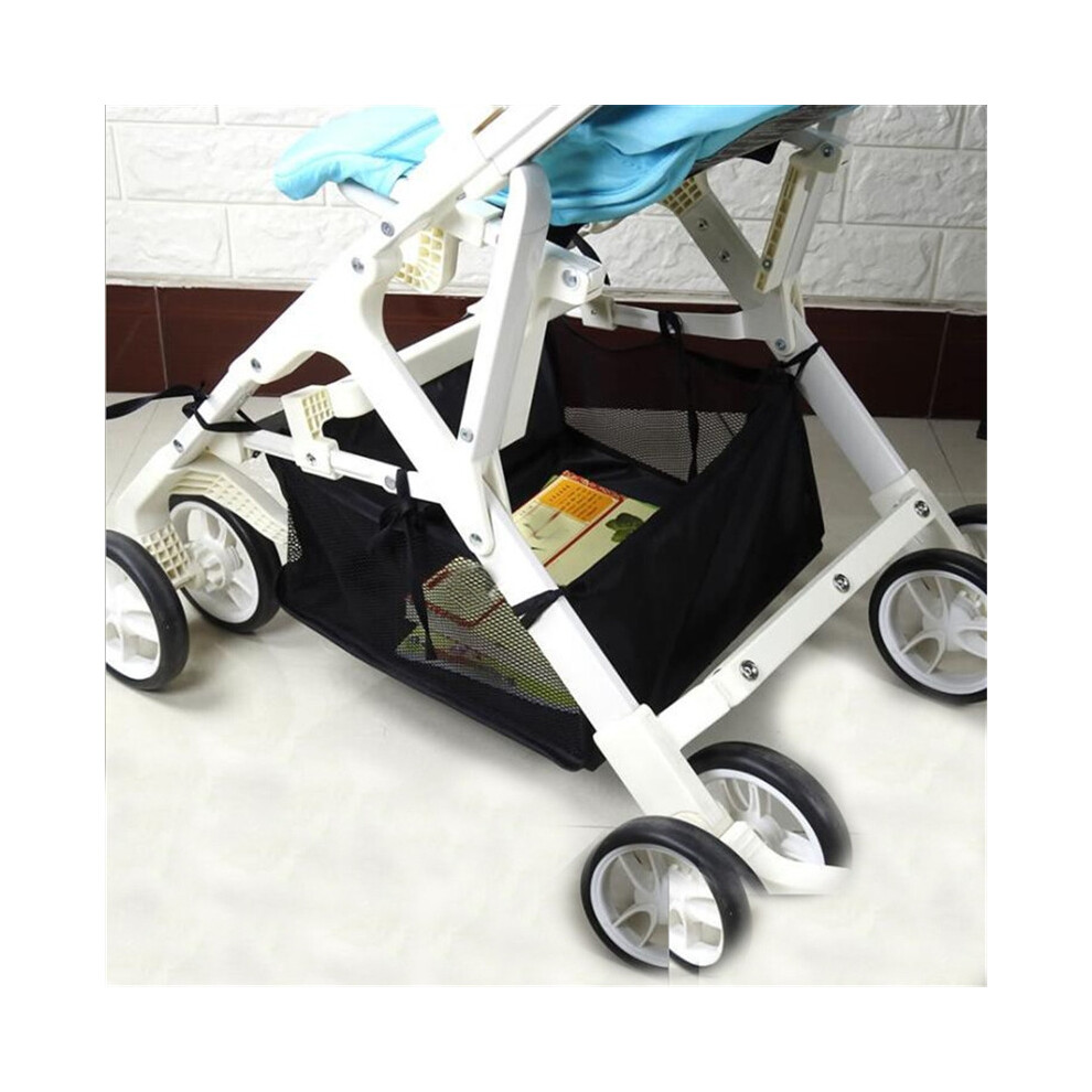 Maxpower (35X38cm) Portable Baby Stroller Basket Newborn Stroller Hanging Basket Infant Stroller Accessories Pram Bottom Basket Organizer Bag