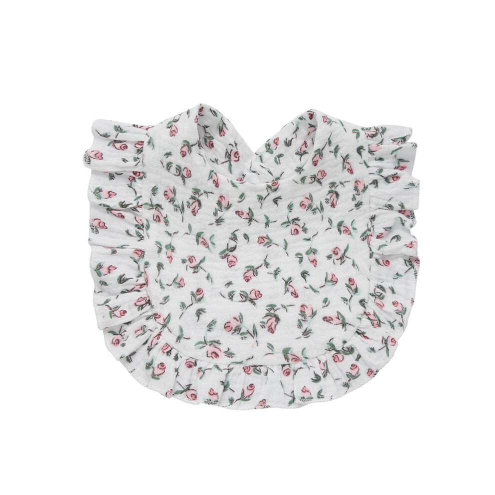 (7, One Size) Newborn Bibs Infant Burp Cloths Baby Stuff Feeding Drool Bandana Saliva Towel Toddler Ruffle Floral Bib Baby Accessories