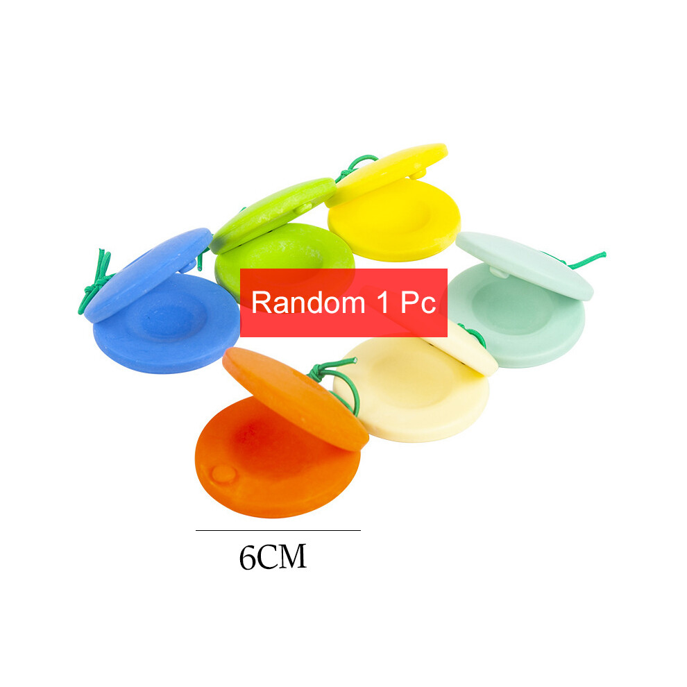 (1Pc Color Castanets) Wooden Instruments Baby Stroller Accessories Toys Portable Pacify Baby Orff Kids Percussion Instrument Gifts Tmz Maxpower