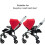 (bumper bar) Baby Strollers Bumper Bar Armrest Handle Leather Case Cover For Bugaboo Bee Bee5 Accessories 4