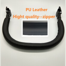 (Zipper PU Learther) MomTan Baby Stroller Accessories Armrest for Babyzen yoyo 2 yuyu strollers , Pushchair Front Bumper Bars