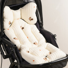 (squirrel thick) Baby Stroller Seat Cushion Pad for Car Puchair Liner Mat Thicken Cotton Breathable Cart Mattress Infant Newborn Pram Accessories