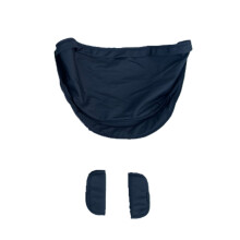 (Black canopy) COLU KID Stroller Accessories Seat Cushion Change Kits Rain Cover Sunshade Insect Net Backpack Bag For Doona Car Seat Stroller