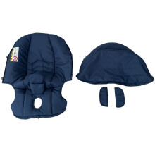 (Navy blue) COLU KID Stroller Accessories Seat Cushion Change Kits Rain Cover Sunshade Insect Net Backpack Bag For Doona Car Seat Stroller