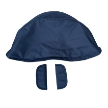 (Navy blue canopy) COLU KID Stroller Accessories Seat Cushion Change Kits Rain Cover Sunshade Insect Net Backpack Bag For Doona Car Seat Stroller
