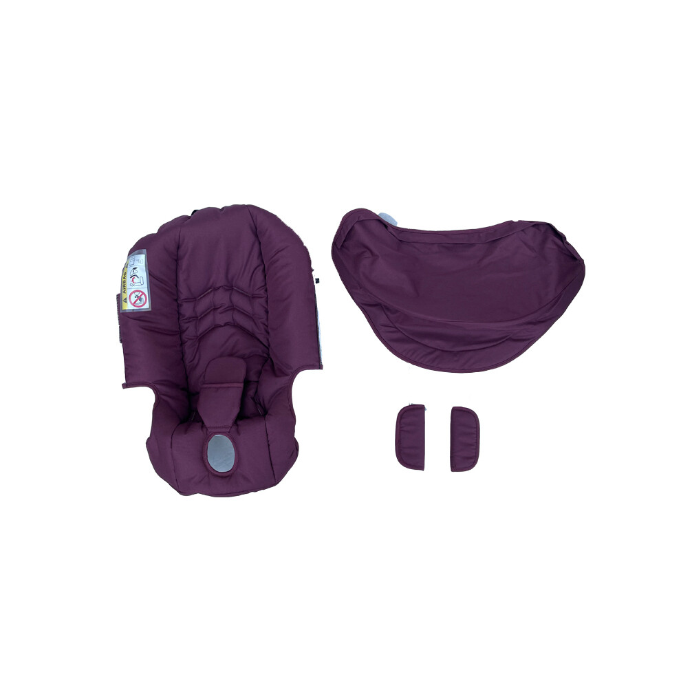 (Wine red) COLU KID Stroller Accessories Seat Cushion Change Kits Rain Cover Sunshade Insect Net Backpack Bag For Doona Car Seat Stroller