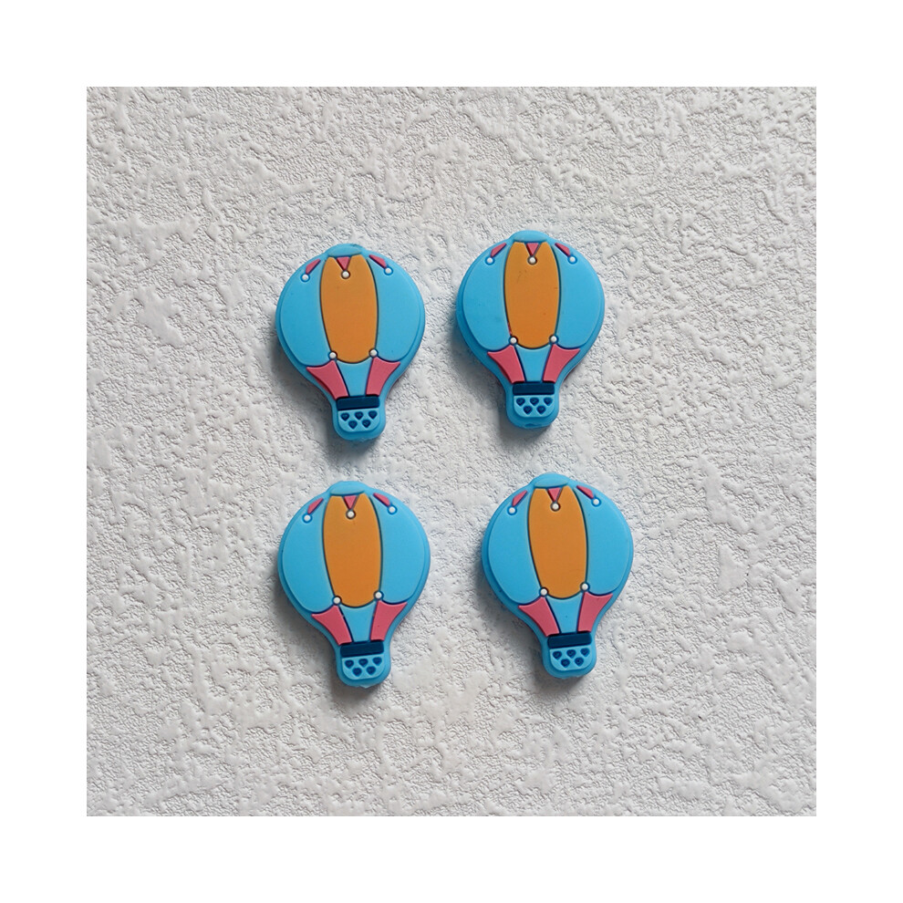 (A1, 10PCS) 10pcs Cartoon Silicone Beads BPA Free Food Grade Silicone Pacifier Chain Clips Beads Newborn Baby Toys DIY Jewelry Accessories