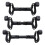 (Black) Twin Stroller Connector Lightweight Pram Adapter Turns Two Single Strollers Into One Double Stroller Universal Accessory 1