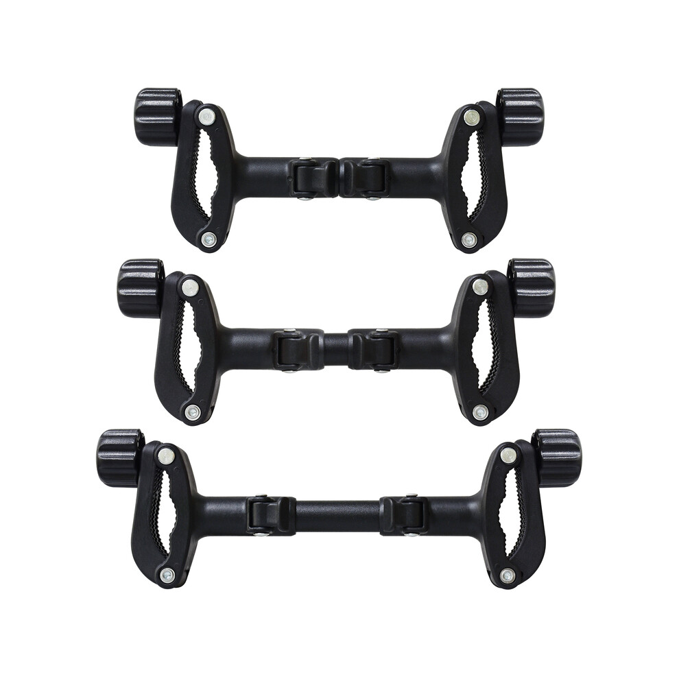 (Black) Twin Stroller Connector Lightweight Pram Adapter Turns Two Single Strollers Into One Double Stroller Universal Accessory