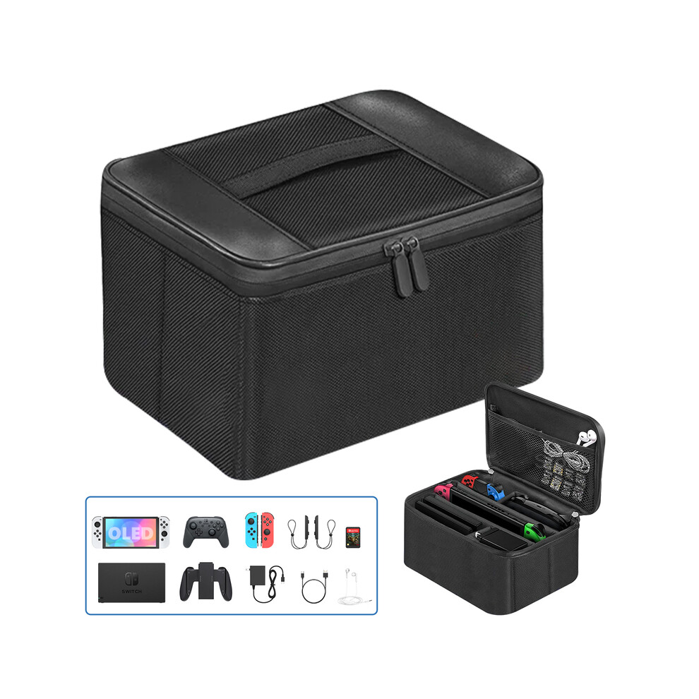 Maxpower (Black) For Nintend Switch/Oled Travel Carrying Case Portable Storage Messenger Bag For Nintendo Switch Console Game Accessories Black