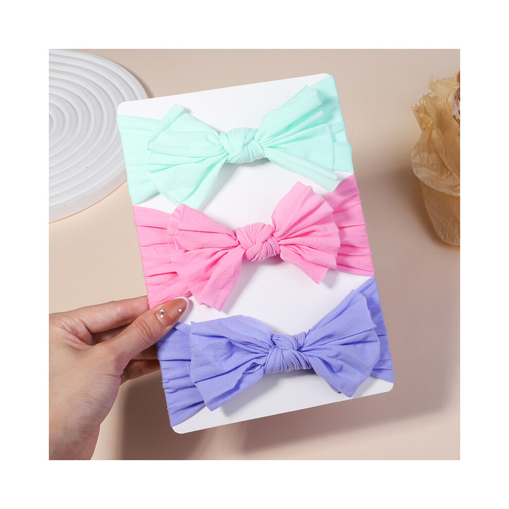 Maxpower (2709-3) 3Pcs/Lot Cable Knit Baby Headbands For Children Elastic Baby Girls Turban Kids Hair Bands Newborn Headwrap Baby Hair Accessories