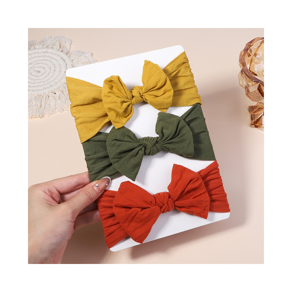 Maxpower (2710-3) 3Pcs/Lot Cable Knit Baby Headbands For Children Elastic Baby Girls Turban Kids Hair Bands Newborn Headwrap Baby Hair Accessories