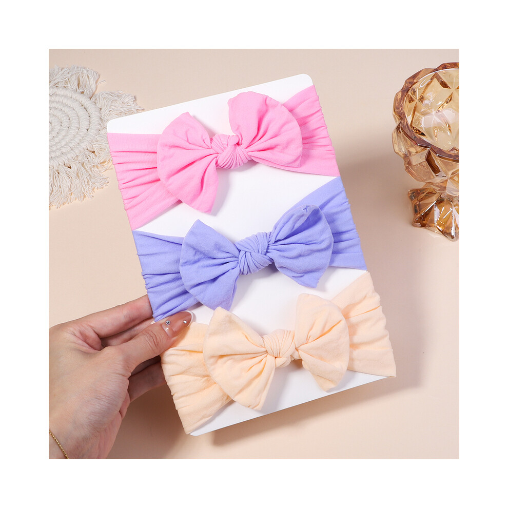 Maxpower (2710-4) 3Pcs/Lot Cable Knit Baby Headbands For Children Elastic Baby Girls Turban Kids Hair Bands Newborn Headwrap Baby Hair Accessories