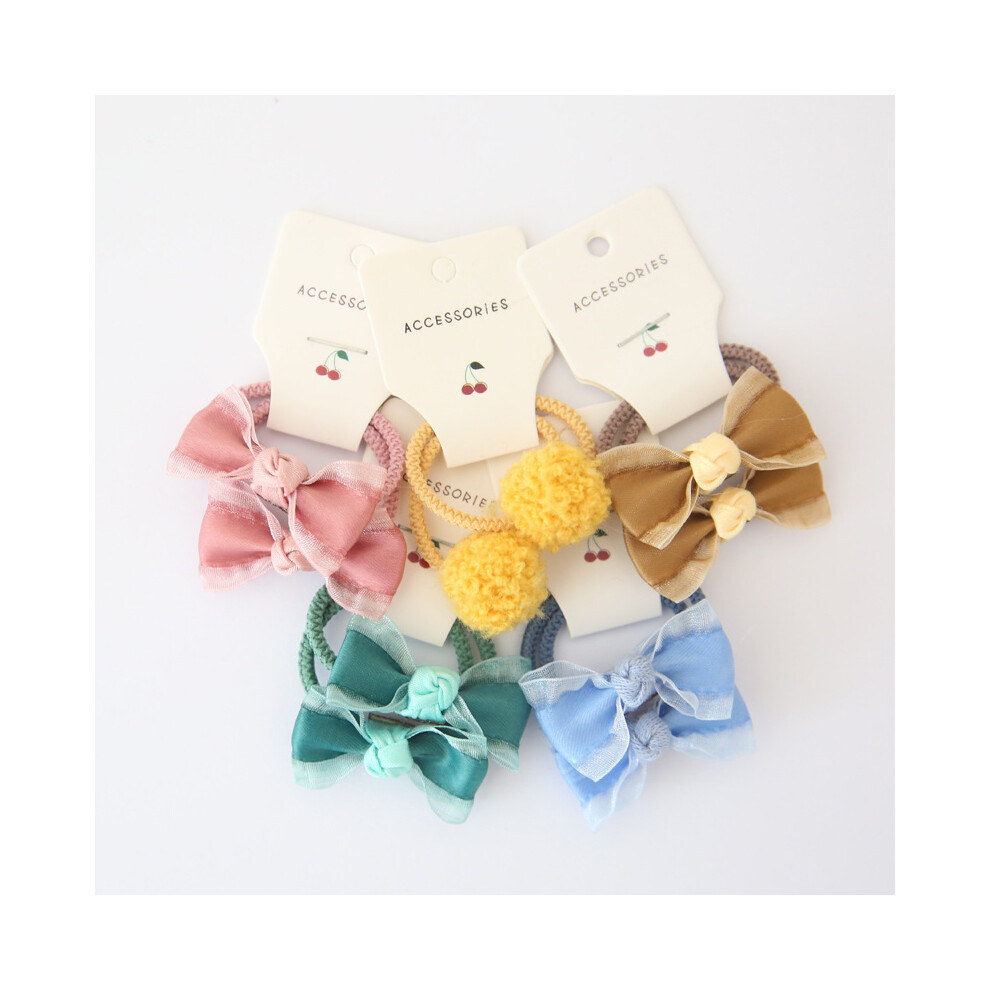 Maxpower (10Pcs-A7) Baby Hair Band Girls Ties Bows Elastic Rubber Band Scrunchies Elastique Cheveux Fille Haar Kids Hair Accessories For Children