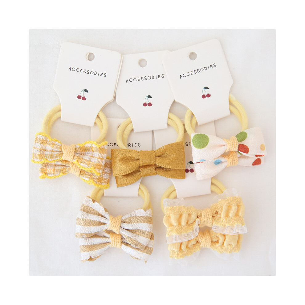 Maxpower (10Pcs-B5) Baby Hair Band Girls Ties Bows Elastic Rubber Band Scrunchies Elastique Cheveux Fille Haar Kids Hair Accessories For Children