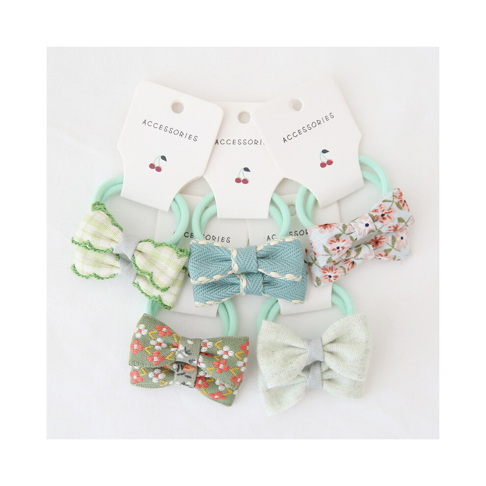 Maxpower (10Pcs-B7) Baby Hair Band Girls Ties Bows Elastic Rubber Band Scrunchies Elastique Cheveux Fille Haar Kids Hair Accessories For Children