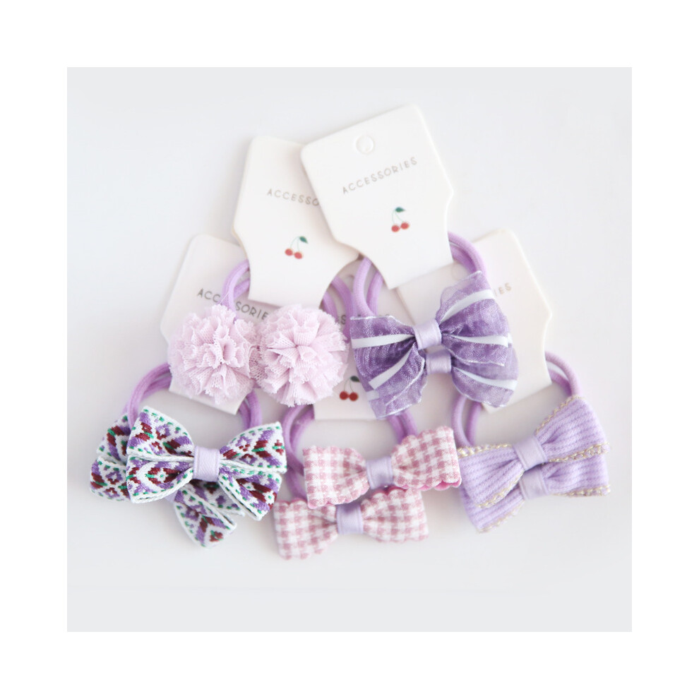 Maxpower (10Pcs-K7) Baby Hair Band Girls Ties Bows Elastic Rubber Band Scrunchies Elastique Cheveux Fille Haar Kids Hair Accessories For Children