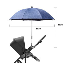 (Blue-85cm) UV Protection Baby Stroller Umbrella With Clamp Universal Sunscree Rainproof Stroller Cover Umbrella Baby Stroller Accessories