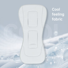 (Light Gray New) Stroller Cushion Universal Baby Pram Seat Pad Winter Soft Comfortable Cotton Kids Pushchair Car Mat Stroller Accessories