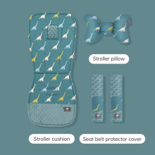 (suit Dinosaur) Stroller Cushion Universal Baby Pram Seat Pad Winter Soft Comfortable Cotton Kids Pushchair Car Mat Stroller Accessories