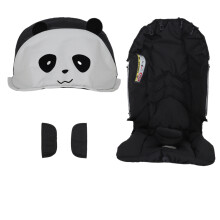 (Panda) 4IN 1 Car Seat Stroller Accessories Doona Replacement Cover Kit Canopy Sunshade Seat Cushion Shoulder Pads Doona Accessories