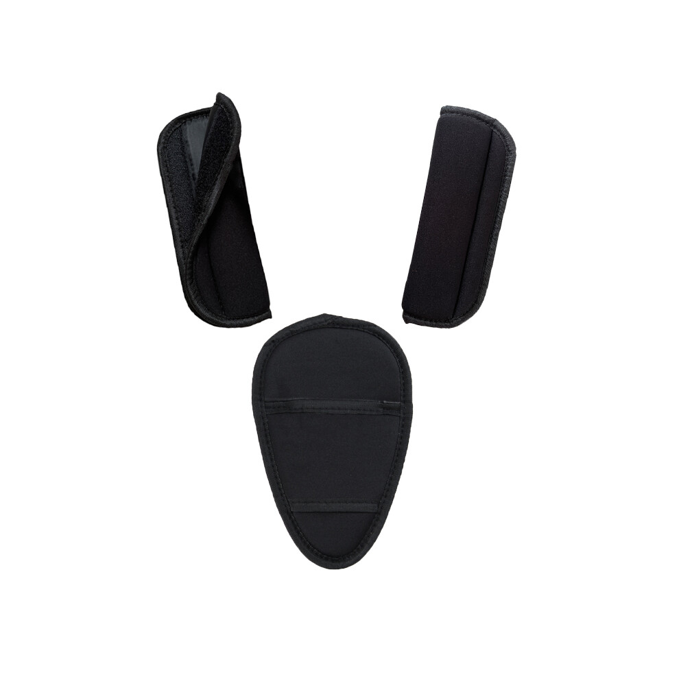 Maxpower (3Pcs With Velcro) Baby Safety Car Seat Belt Shoulder Cover Protector Crotch Pad For Stroller Highchair Ptotection Accessories