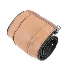 (brown) New Baby Pram Stroller Armrest Cover Case PU Leather Protective Cover For Armrest Handle Wheelchairs Foldable And Washable