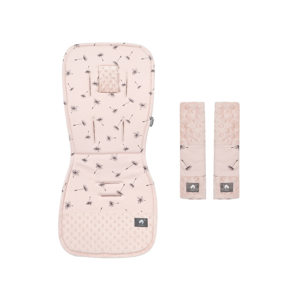 Maxpower (Dandelion) Stroller Cushion & Seat Belt Cover 2Pcs/Set Universal Baby Pram Seat Pad Soft Kids Pushchair Car Mat Stroller Accessories