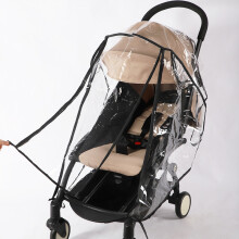 (Double zipper style) Stroller Rain Cover Safety EVA Fit YOYO/YOYO2/Yoya Baby Carrige Rain Coat Univerisal Wind Dust Proof Stroller Accessories