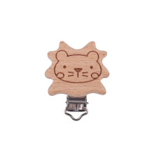(G) 5Pcs/Lot New Arrival Lovely Wooden Pacifier Clip Natural Beech Wood Accessories for Baby Handmade Dummy Clips Pacifier Chain