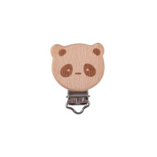 (I) 5Pcs/Lot New Arrival Lovely Wooden Pacifier Clip Natural Beech Wood Accessories for Baby Handmade Dummy Clips Pacifier Chain