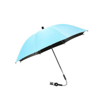 (Blue75x80cm) Adjustable Baby Stroller Umbrella Pram Pushchair Parasol Sun Shade Black