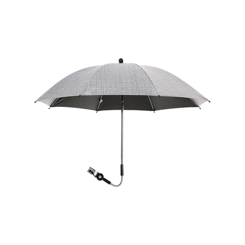 (Gray75x80cm) Adjustable Baby Stroller Umbrella Pram Pushchair Parasol Sun Shade Black Maxpower