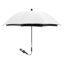 (White75x80cm) Adjustable Baby Stroller Umbrella Pram Pushchair Parasol Sun Shade Black