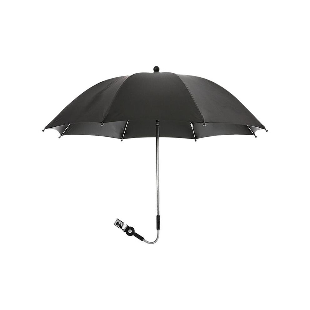 Maxpower (Black75x80cm) Adjustable Baby Stroller Umbrella Pram Pushchair Parasol Sun Shade Black